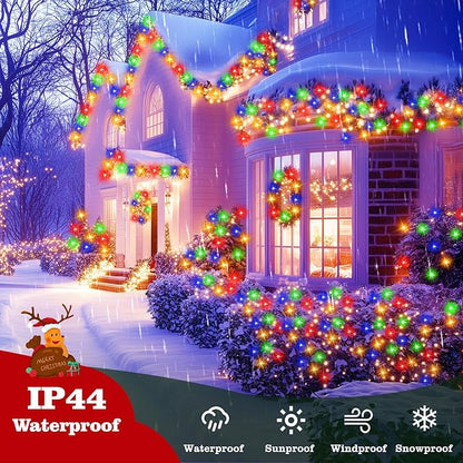 Christmas Fairy Lights 2-Pack, 33ft 100 LED Battery Twinkle Lights