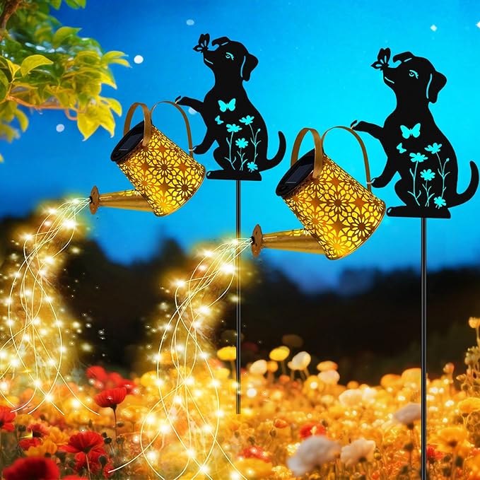 Solar Dog Statue Light, Yard Decor