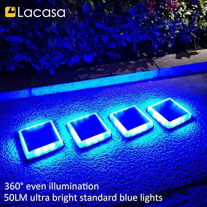 Solar Dock Lights 4-Pack, Waterproof LED