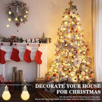 8ft String Lights for Yard, Waterproof LED