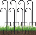 Heavy-Duty Shepherd's Hooks 8-Pack, 32" Garden