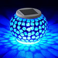 Mosaic Solar Lawn Figurine Light, Waterproof