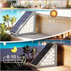 24-Pack Solar Fence Lights, Cool White LED