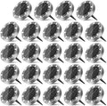 Solar Flat Disk Lights 24-Pack, Waterproof Garden
