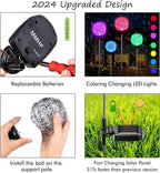 Solar Yard Path Lights 2-Pack, Waterproof