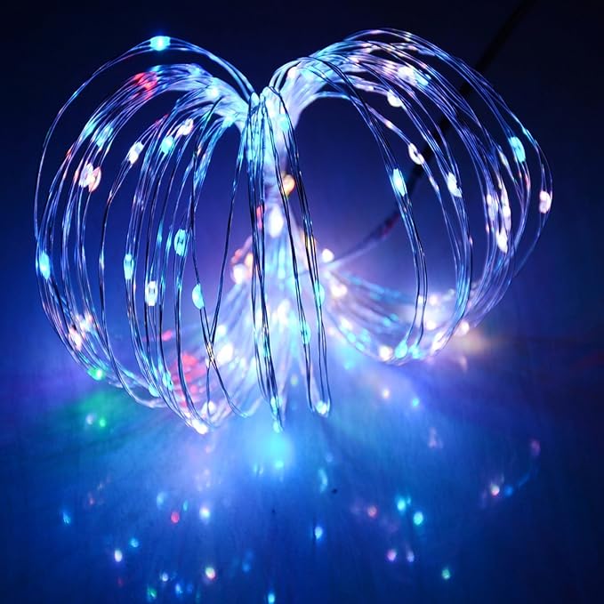 Outdoor String Lights, 10ft RGB Waterproof LED