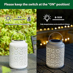 Flower Solar Lanterns, Waterproof LED Patio Lights