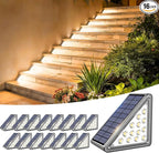 Solar Fence Lights 16-Pack, LED