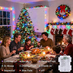 33ft Christmas LED String Lights, Waterproof Timer Lights