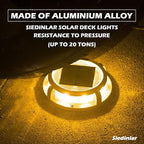 Solar Dock Lights 12-Pack, Waterproof LED