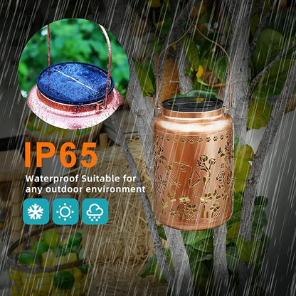 Dog Solar Lanterns Outdoor Waterproof, 14.6'' Large Lamps, Upgraded 2000mAH Battery, Metal Christmas Gift, Birthday Gifts for Women Mom Grandma, Garden Yard Patio Lawn Pathway Decor