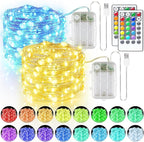 2-Pack 33ft LED Patio String Lights, Waterproof Outdoor