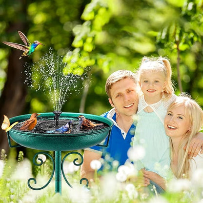 Freestanding Bird Bath, Heavy-Duty Metal