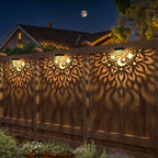 6-Pack Black Sleek Solar Stair Lights, Outdoor LED