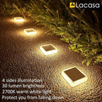 Solar Yard Path Lights 4-Pack, IP68 Waterproof