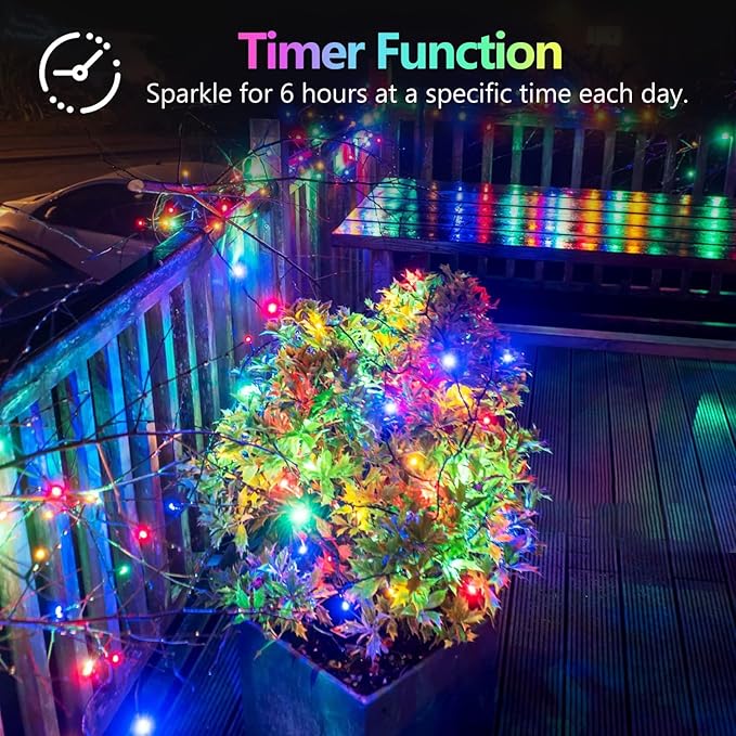 2 Pack St. Patrick's Day Fairy Lights Battery Operated, 20FT 60LED RGB Color Changing String Lights, Christmas Twinkle Light with Timer and Remote for Indoor & Outdoor St. Patrick's Day Decorations