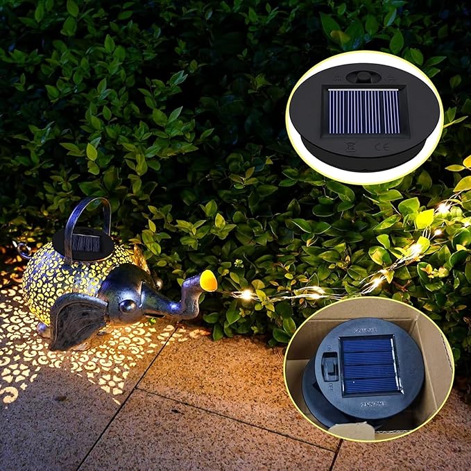 ZNYCYE 2 Pack Solar Light Replacement Top(Top Size 2.76inch, Bottom Size 2.36 inch) Waterproof Solar Lanterns Replacement top for Outdoor DIY Hanging Lanterns(Warm White)