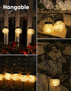 Globe Solar Lantern Set, Rustic Backyard Lighting
