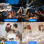 Christmas Fairy Lights, 66ft 200 LED Battery Twinkle Lights