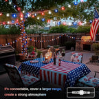 33ft White String Lights for Patio, Waterproof LED