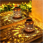 Garden Solar Hanging Lanterns, Metal Yard Decor