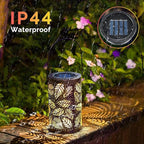 4-Pack Classic Courtyard Solar Lanterns for Backyard, Waterproof LED