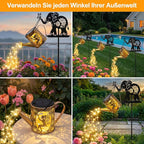 Elephant Solar Lawn Figurine Light, Waterproof