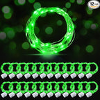 24-Pack 20 LED Christmas Twinkle Lights, Waterproof for Backyard