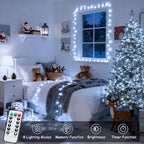 Christmas Fairy Lights, 33ft 100 LED Battery Twinkle Lights