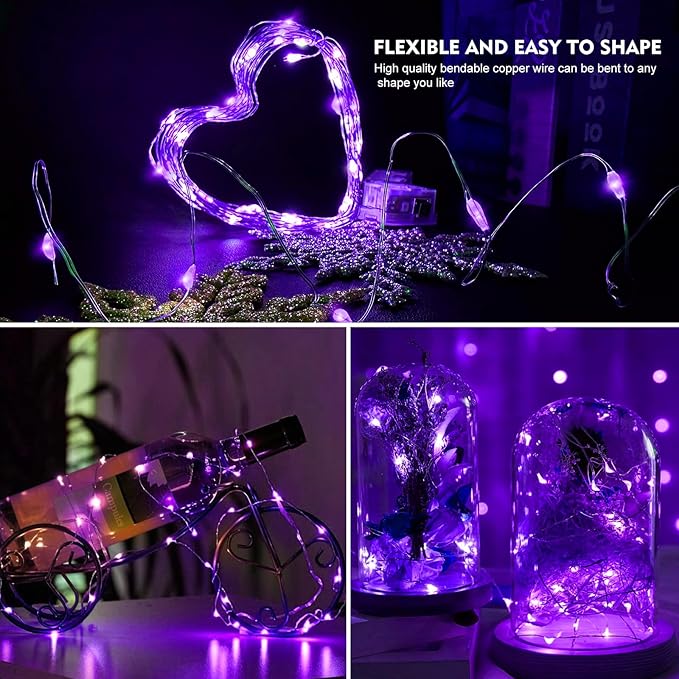 Christmas Backyard String Lights 24-Pack, 20 LED Waterproof