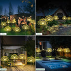 Solar Yard Path Lights 4-Pack, Waterproof