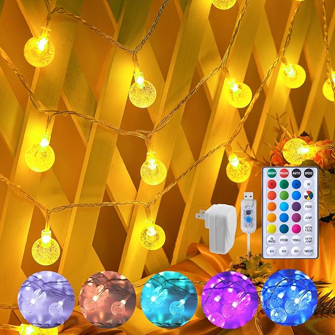 33ft RGB Outdoor Edison String Lights, Weatherproof