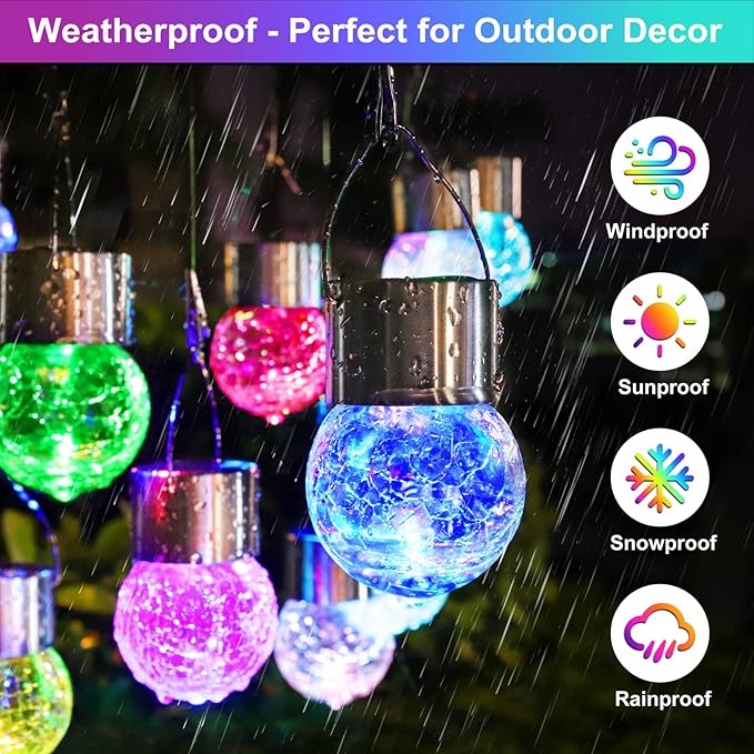 Solar Walkway Path Lights, Waterproof
