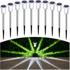 Cold White Solar Pathway Lights 15-Pack, Walkway LED