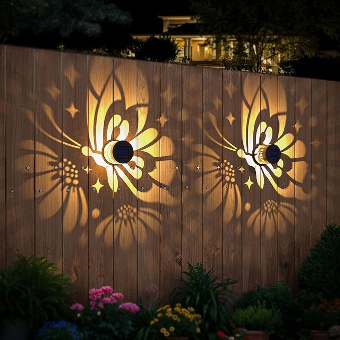 4-Pack Solar Deck Step Lights, Waterproof