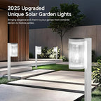 6-Pack Cool White Solar Path Lights, Outdoor Walkway LED