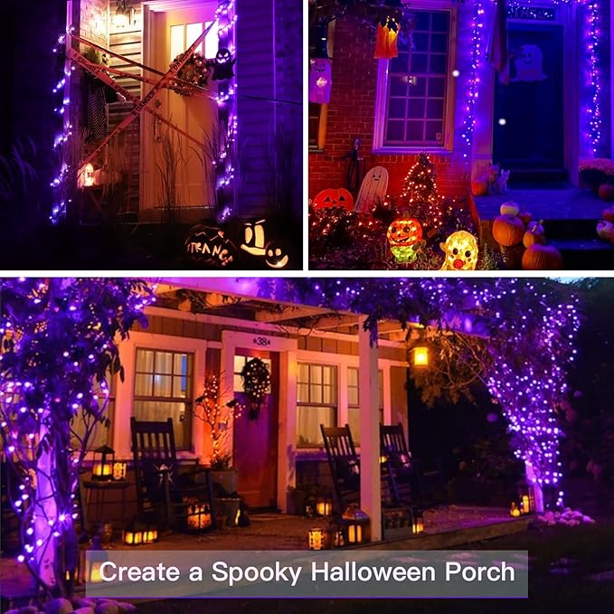 Porch String Lights, 33ft Weatherproof LED