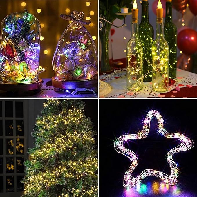 Christmas Porch String Lights, 16ft 50 LED Waterproof