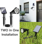 4-Pack Solar Spotlights, Waterproof Yard LED
