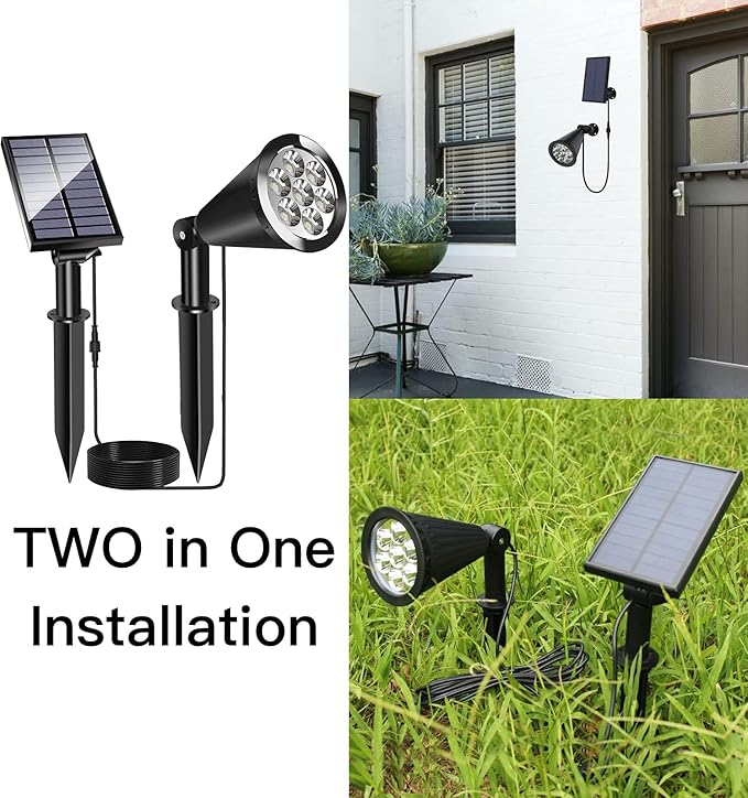 4-Pack Solar Spotlights, Waterproof Yard LED