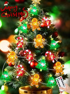 10ft Christmas LED String Lights, Waterproof Timer Lights