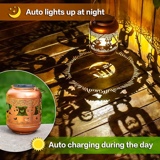 Backyard Solar Lanterns, Waterproof LED Yard Lights