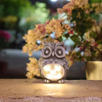 Solar Owl Garden Statue Light, Outdoor Decor