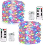 2-Pack Christmas String Lights, 132ft 400 LED Waterproof Twinkle Lights