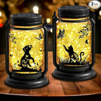 2-Pack Butterfly Solar Backyard Lanterns, Classic Waterproof LED
