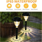 10-Pack Solar Pathway Lights, IP65 Waterproof LED Garden Lights