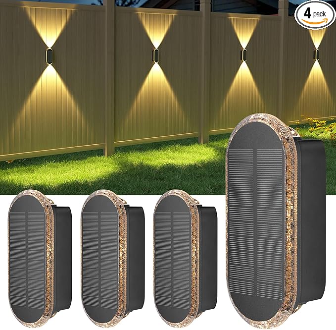 Solar Patio Lights 4-Pack, LED