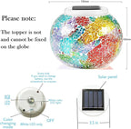 Solar Mosaic Garden Statue Light, Outdoor Decor