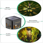 8-Pack Solar Path Lights, Outdoor Garden LED