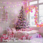 Christmas LED String Lights, Waterproof Timer Lights